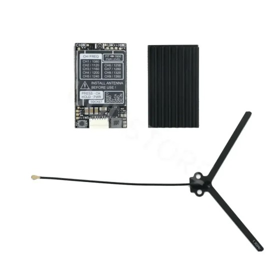 Original Rushfpv 1.2/1.3ghz 1600mw 1.6w Vtx for Rc Long Range Airplane Drone Audio Video 25mw/1600mw 9ch Module 7-36v